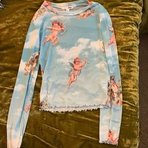 FASHION NOVA CHERUB MESH TOP